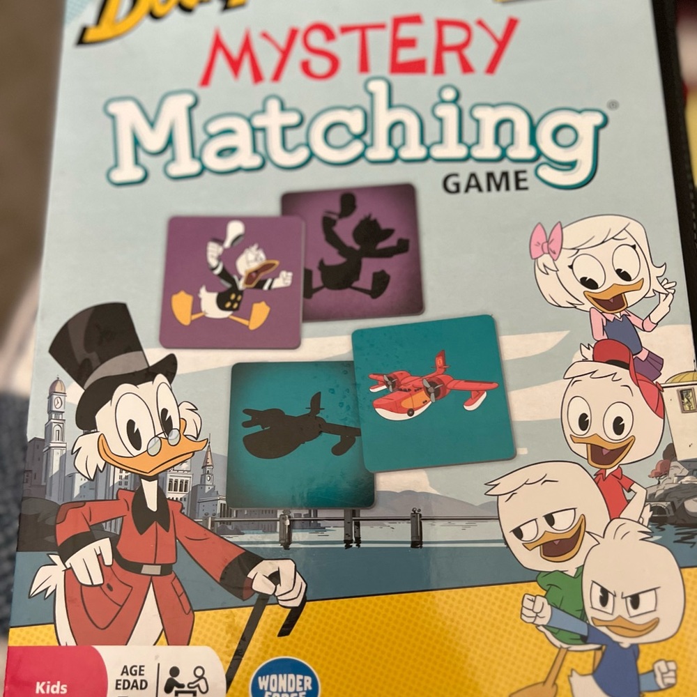Disney DuckTales mystery matching game. Great shape. Complete.